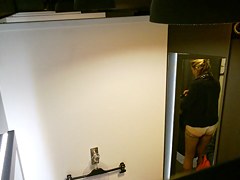 Girl bares off ass on the changing room spy camera