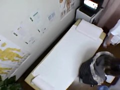 Petite Japanese teen fingered in spy cam massage movie