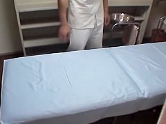 Busty Japanese teen toyed during a medical examination