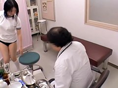 Gyno spy video with horny doctor fingering an asian pussy