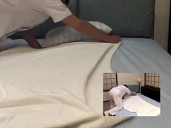 Free spycam sex massage video with one lustful asian bitch