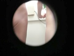 Mature tits naked spied through changing room key hole