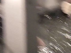 Fatty Asian teen got her tits shot in the shower room nri041 00