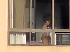 Window Spy Cam Nude - Naked mature spied through her apartment window - watch on VoyeurHit.com.  The world of free voyeur video, spy video and hidden cameras