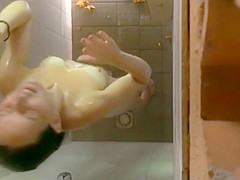 Hairy amateur Asians getting their nubs on shower cam dvd 03042 02