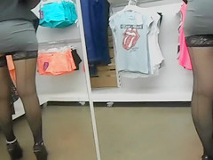 Candid Camera in Public Store Films Perfect Fit Ass in Jeans