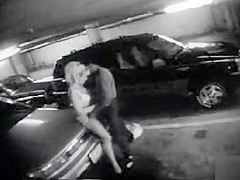 Blonde hidden cam porn in a garage