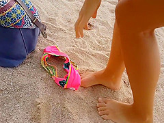 No Panties At Beach Party # Flashing In Public