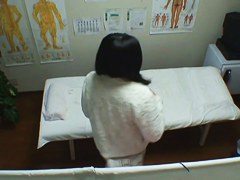 Busty Asian getting the deep vaginal massage on voyeur cam