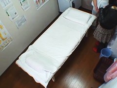 Voyeur massage video with Asian orgasm from deep fingering