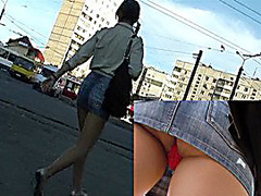 Wicked red panty upskirt episode