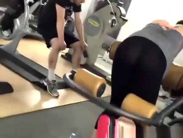 Black see through gym leggings picture image
