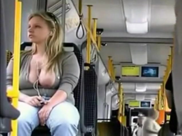 Huge tit accidentally falls out of blouse - watch on